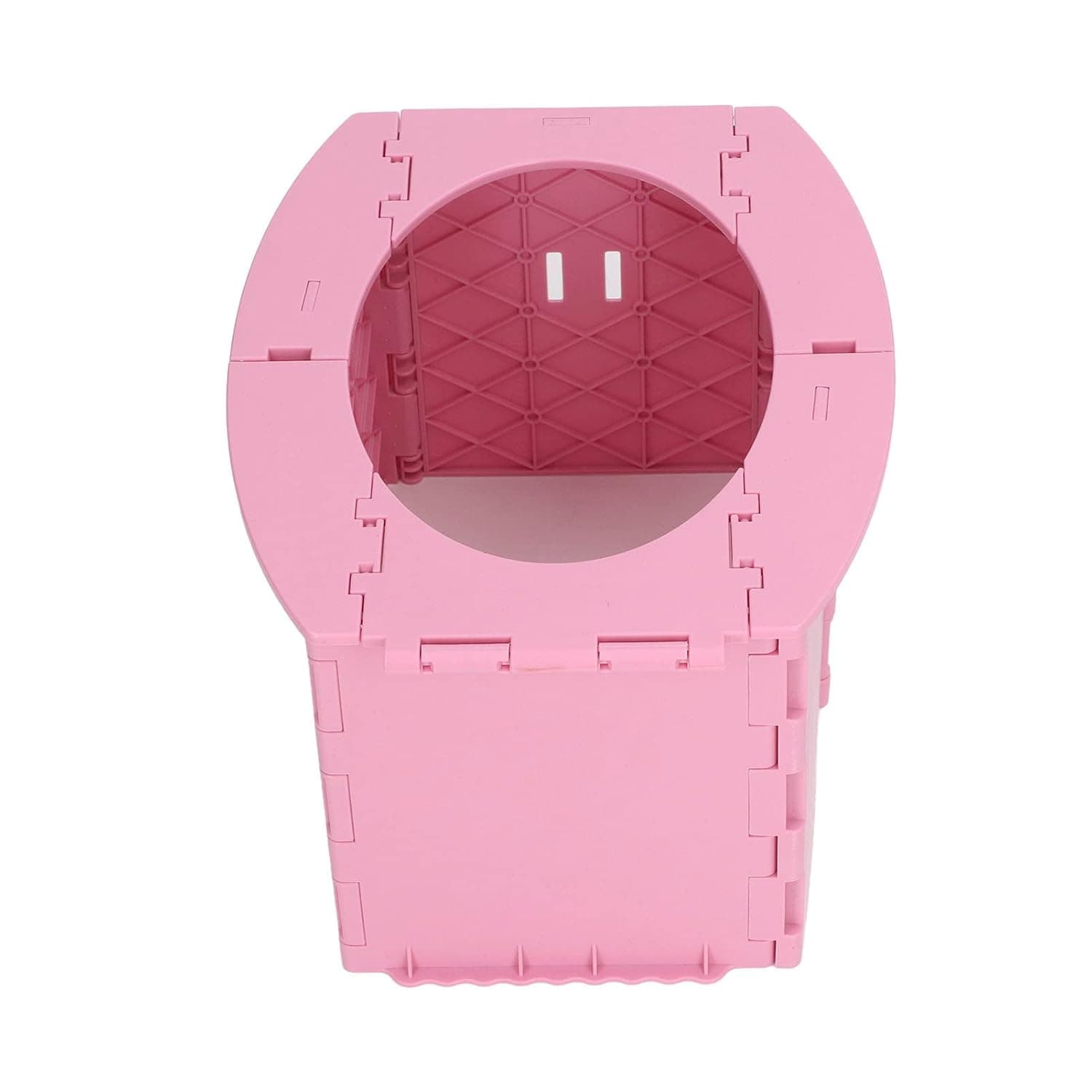 Toddler Potty, Foldable PP Portable Baby Toilet, Travel Potty Training Toilet For Kids With Storage Bag Strap Trash Bag For Camping Travel Long Distance Driving Car Tourism (Pink)
