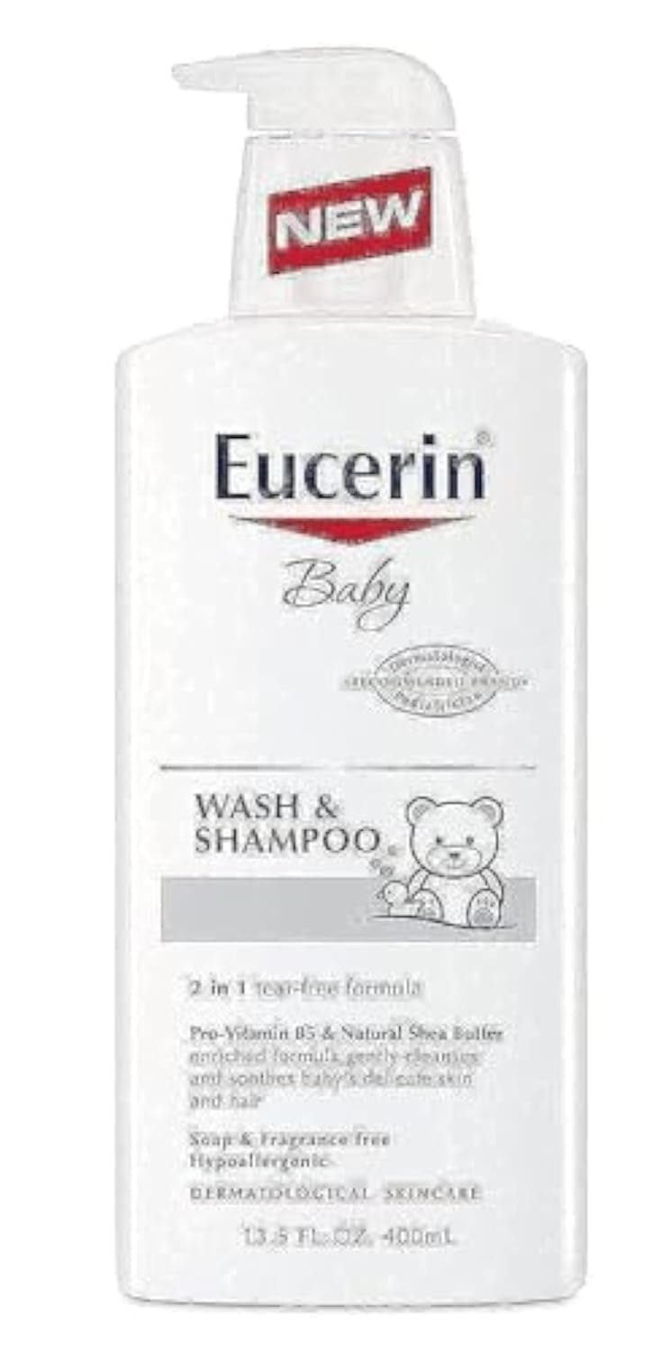 Eucerin Baby Wash & Shampoo Fragrance Free 400ml