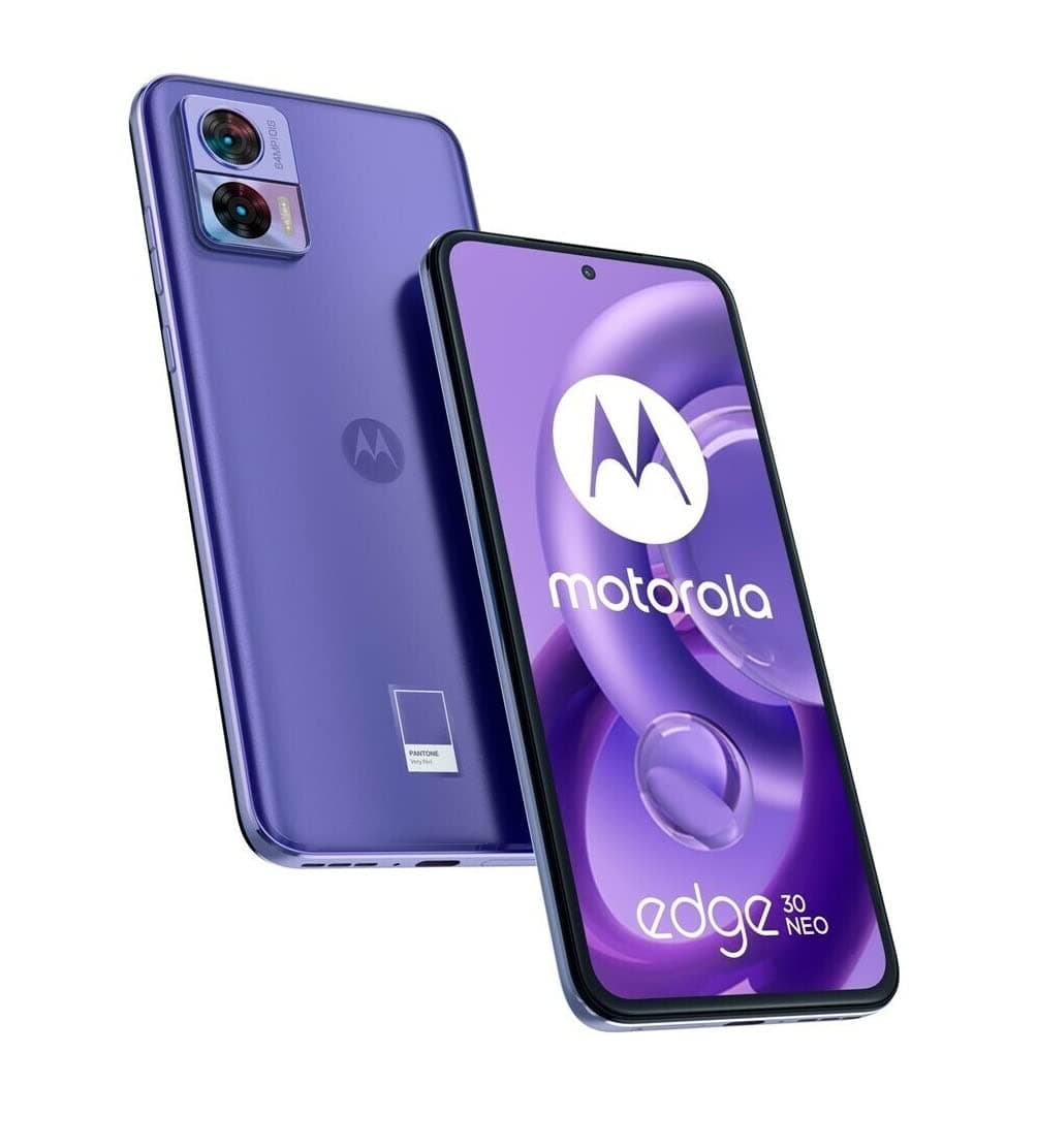 Motorola Edge 30 Neo Dual-Sim 128GB ROM + 8GB RAM (GSM only | No CDMA) Factory Unlocked 5G SmartPhone (Very Peri) - International Version