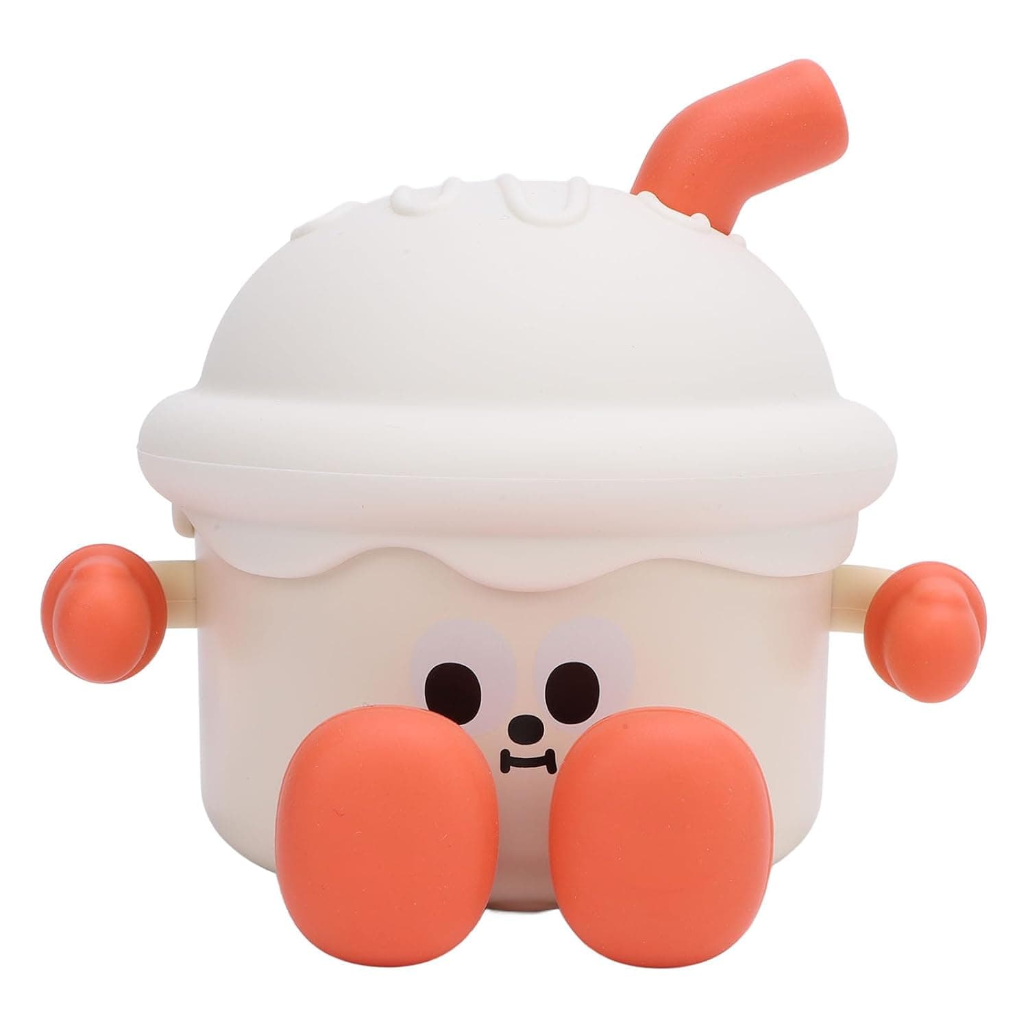 Cute Night Light Silicone Rechargeable Bedside Lamp 3 Tier Dimmable for Kids Bedroom Kawaii Room Decoration (White)