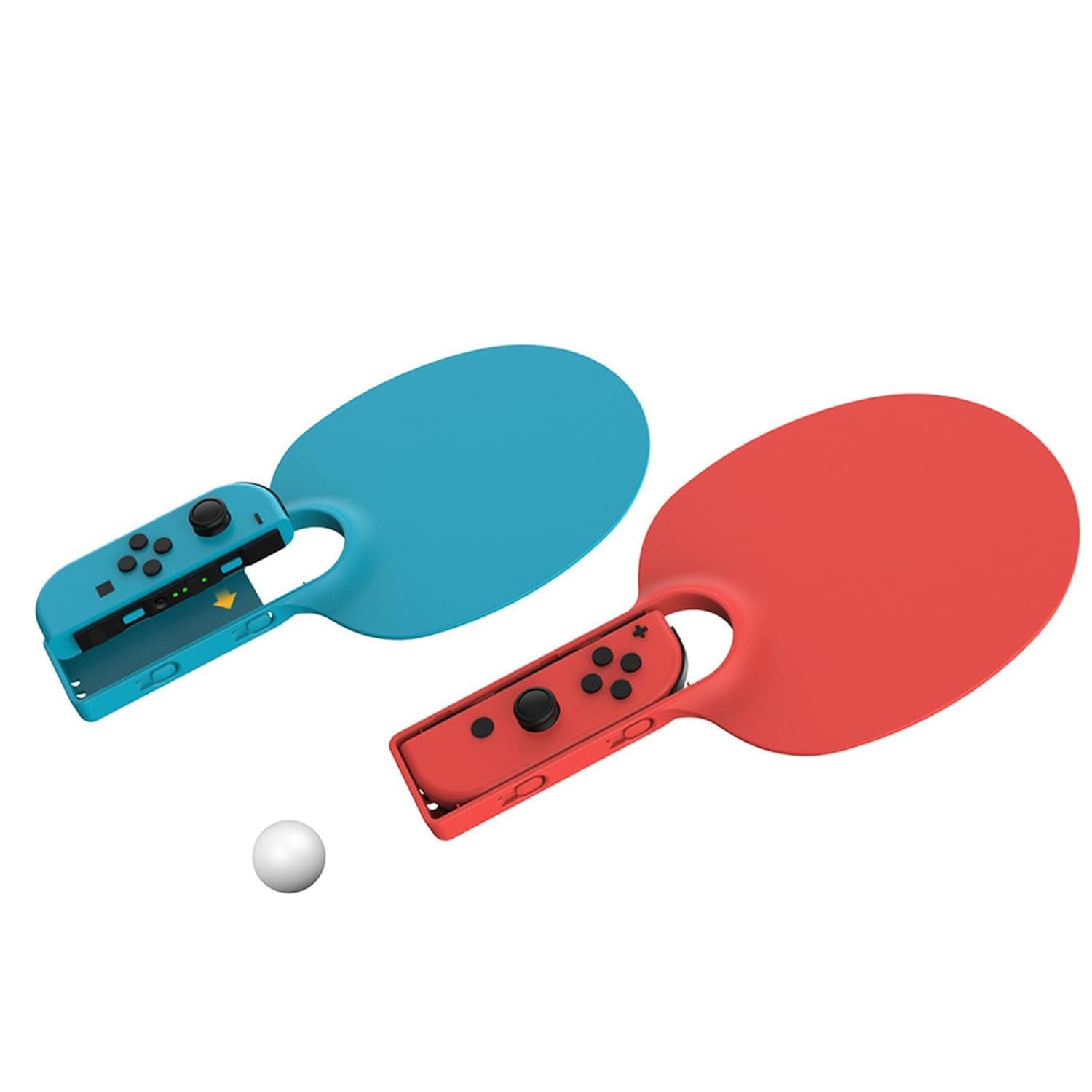 Table Tennis Racket 2pcs for SwitchOLEDJoycon Ergonomic Handles 2 Colors Handle Sports Grip