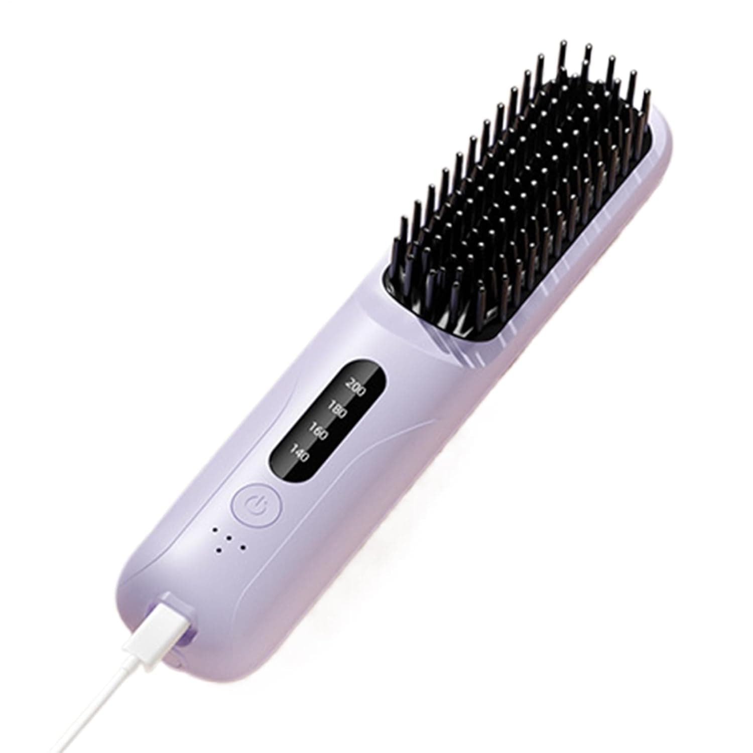 Hair Straightening Brush, Cordless Hair Styling Tool, USB Rechargeable Straightener Comb, for Home Apartment Salon Travel Business Trips Women Men