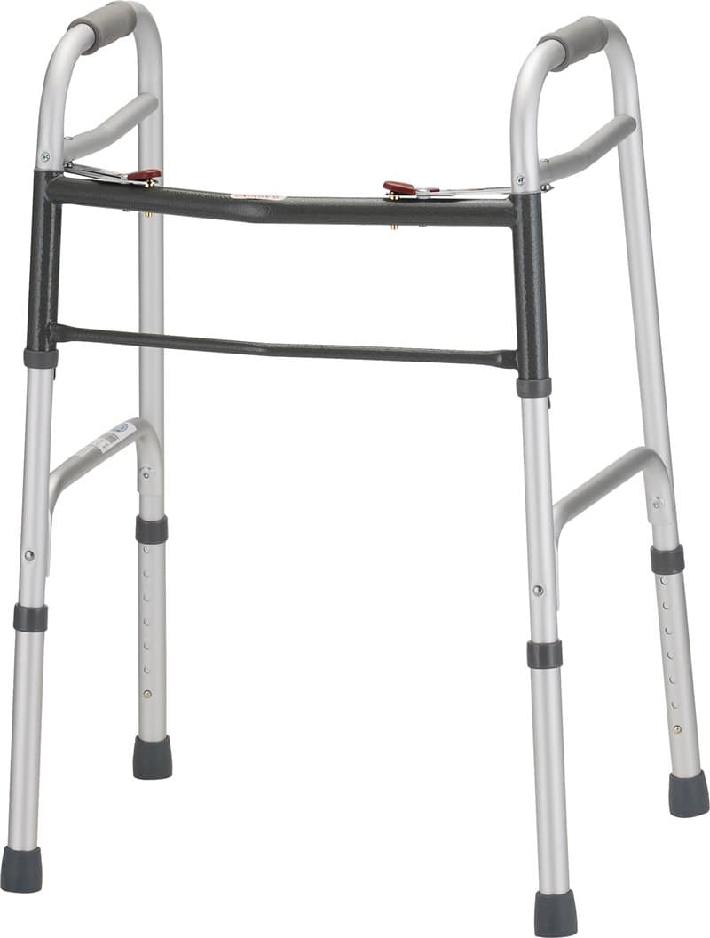 Silver Adult Standard Folding Walker - Small - 1 Each/Each - 4090Y