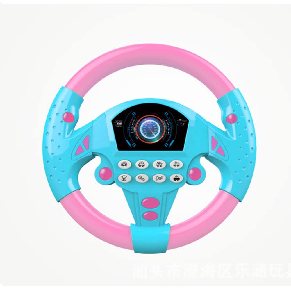 Baby Steering Wheel - Kids Steering Wheel Simulator With Music | Interactive And Learning Baby Car Seat Toys For Infant Preschool Kids, Early Educational For Toddlers 1-8