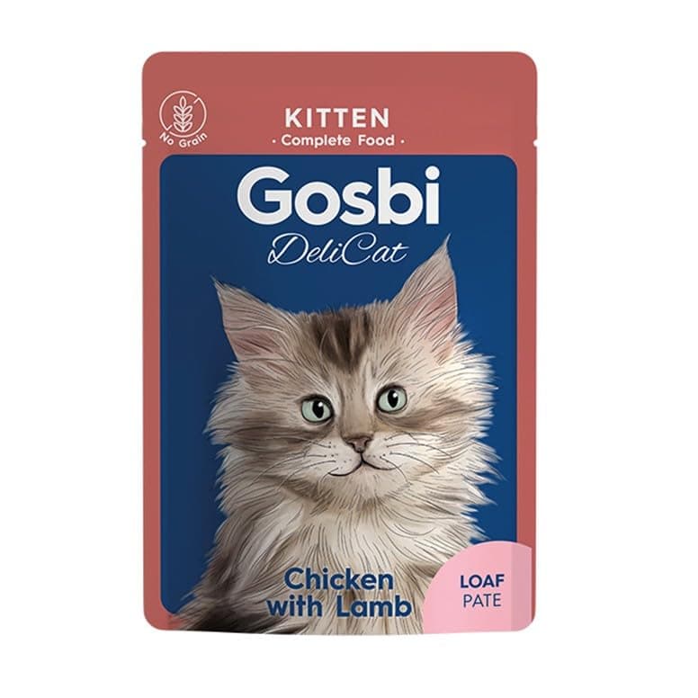 Gosbi Delicat Chicken with Lamb Wet Kitten Food 70 g