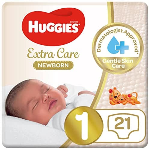 Huggies New Born, Size 1, 0-5 kg, 21 Diapers