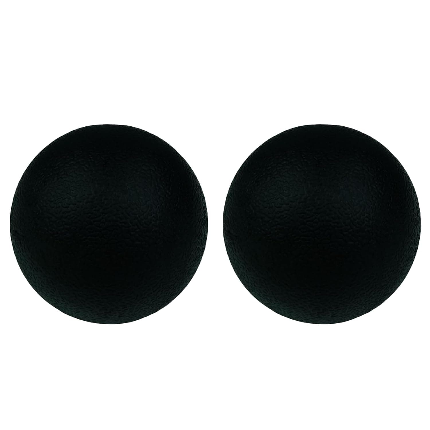 Massage Ball Fascia Ball Hard Lacrosse Ball Massage Massage Balls for Back Legs Feet Hands Trigger Point Ball for Yoga Myofascial Relaxation Muscle Relaxation Plantar Fasciitis Pack of 2 (Black)