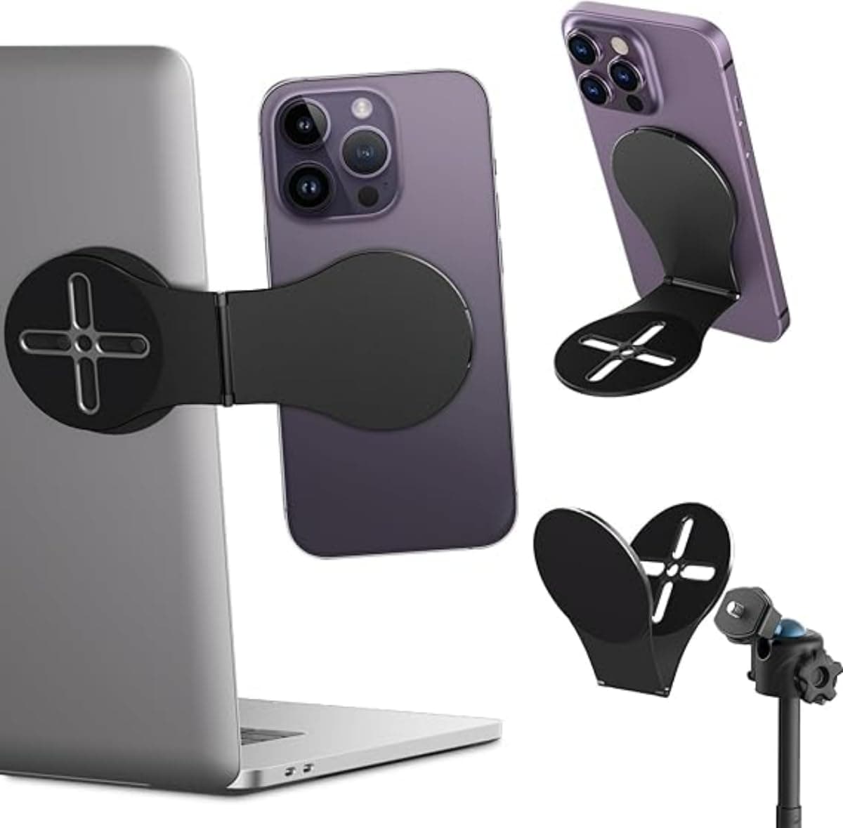 حامل موبايل مغناطيسي لاجهزة اللابتوب، حامل موبايل قابل للتعديل للسيارة