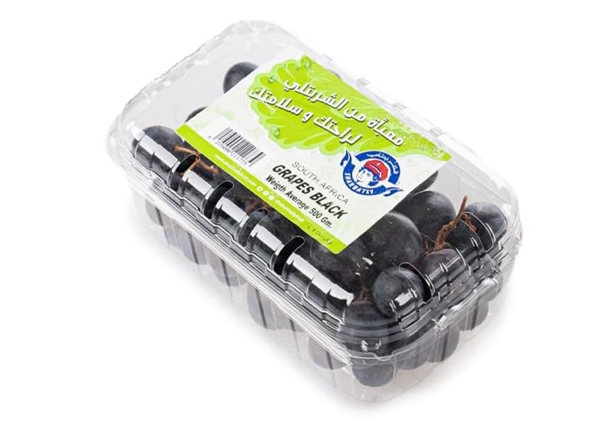 Fresh Black Grapes Import 500g