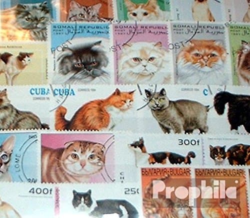 Prophila Collection Motivations 150 Different Cats Stamps (Stamps for Collectors) Cats/Big Cats (Lions/Tigers/Leopards...)