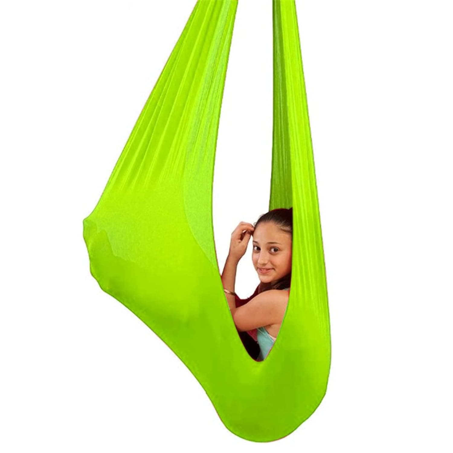 Sensory Swing for adults Indoor kids Therapy Swing Soothing Calming Snuggle Hammock durable soft strong fabric swing Excellent stretchability calming effect