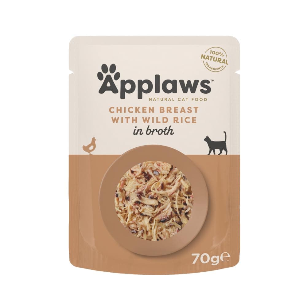 Applaws Cat Wet Food Pouch Chicken Breast & Rice in Broth Adult 70g