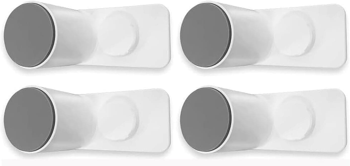Aputue Door Finger Guards, 4-Pack Self-Adhesive 180 Degree Rotating Guard, Easy Install Pinch Protector, Prevents Pinched Fingers for Kids Toddlers Pets