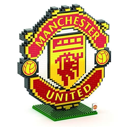 FOCO BRXLZ Football Club Mini Crest Building Set 3D Construction Toy - Manchester United