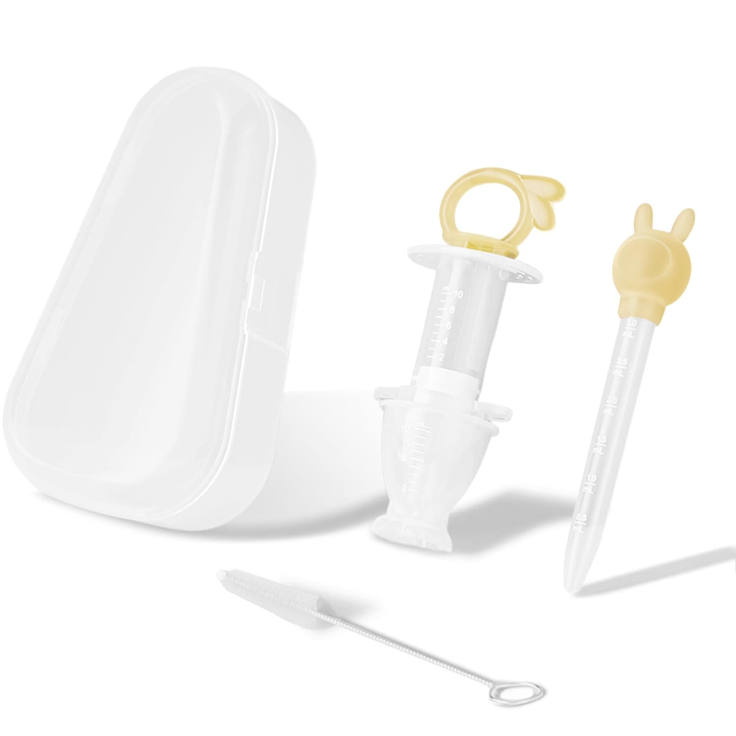 DMG Baby Medicine Dispenser, 2PCS Silicone Infant Medicine Syringe Pacifier Dropper, Toddler Feeding Pacifiers Dispensers Products for Babies Newborn Essentials Must Haves