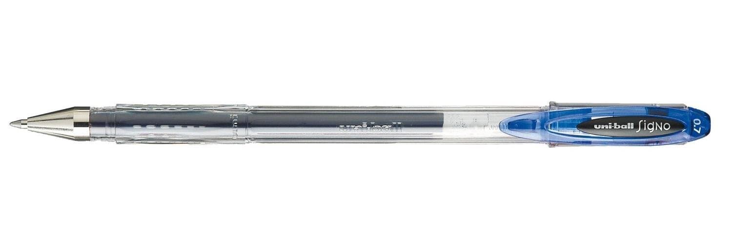 Uni-Ball 213973 0.7 mm Nib Size, Signo Gel Pen, Blue