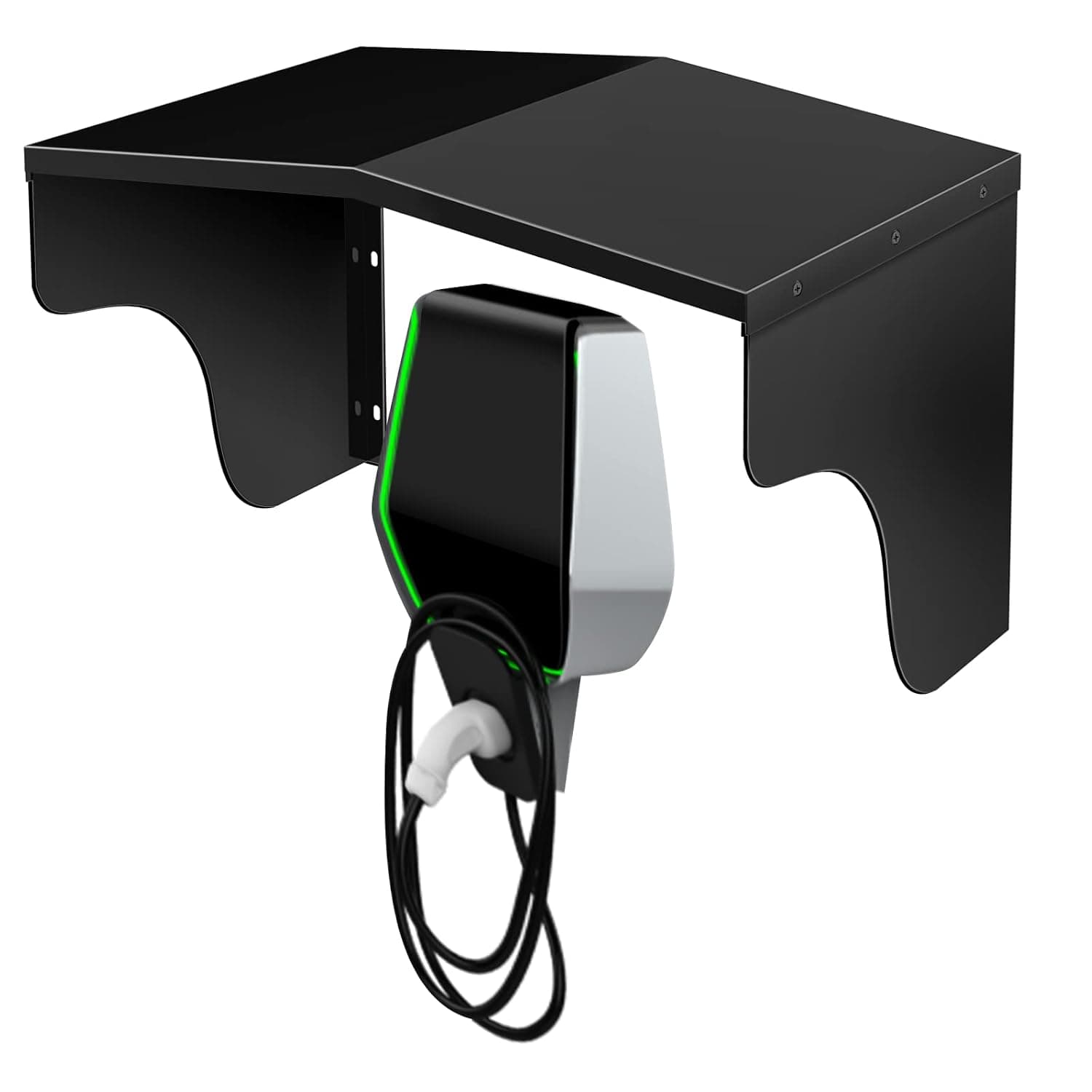WallBox Electric Vehicle Charging Station Protective Roof Accessories Charging Post Roof Stainless Steel Cover Weatherproof