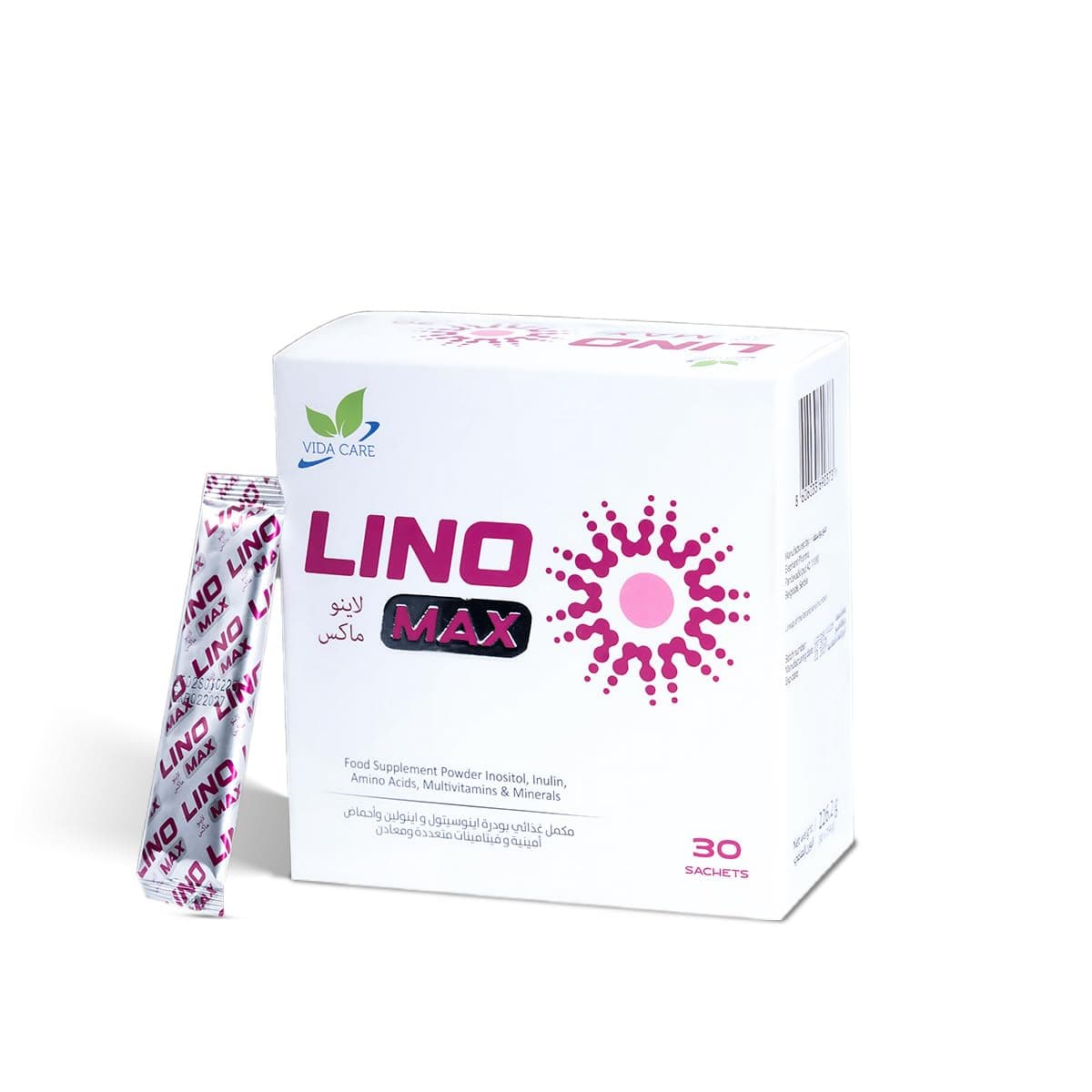 Lino Max, Ovarian Health Support Supplement with Vitamins, Minerals, Zinc, Selenium, B, C, E and Omega-3, 226.2g