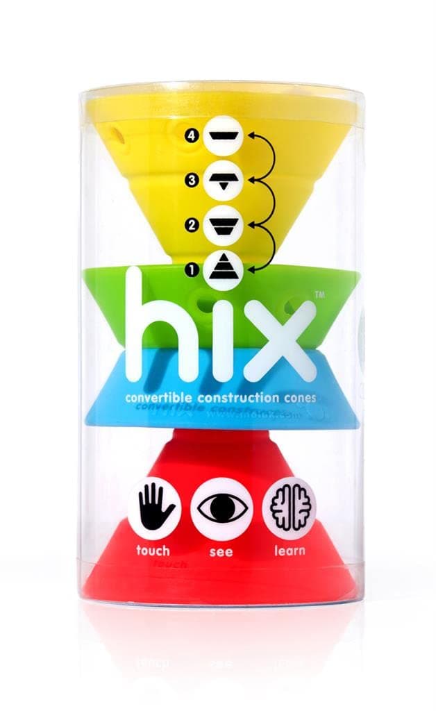 MOLUK 2843380 Hix Soft Silicone Construction Toy Educational Toy Tropic Colors from 2 Years