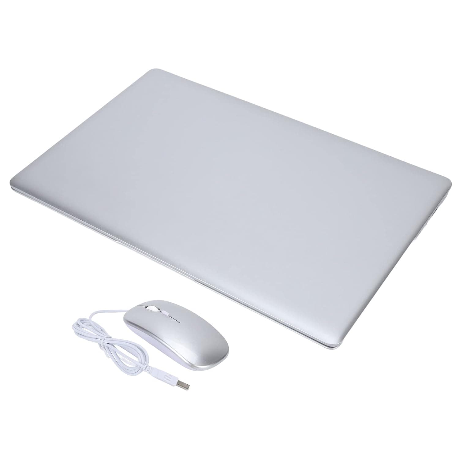 Laptop, ABS Material, Silver Gray 64G 13.3 Inch Portable Small Screen Laptop for Business for Office for Travel UK Plug