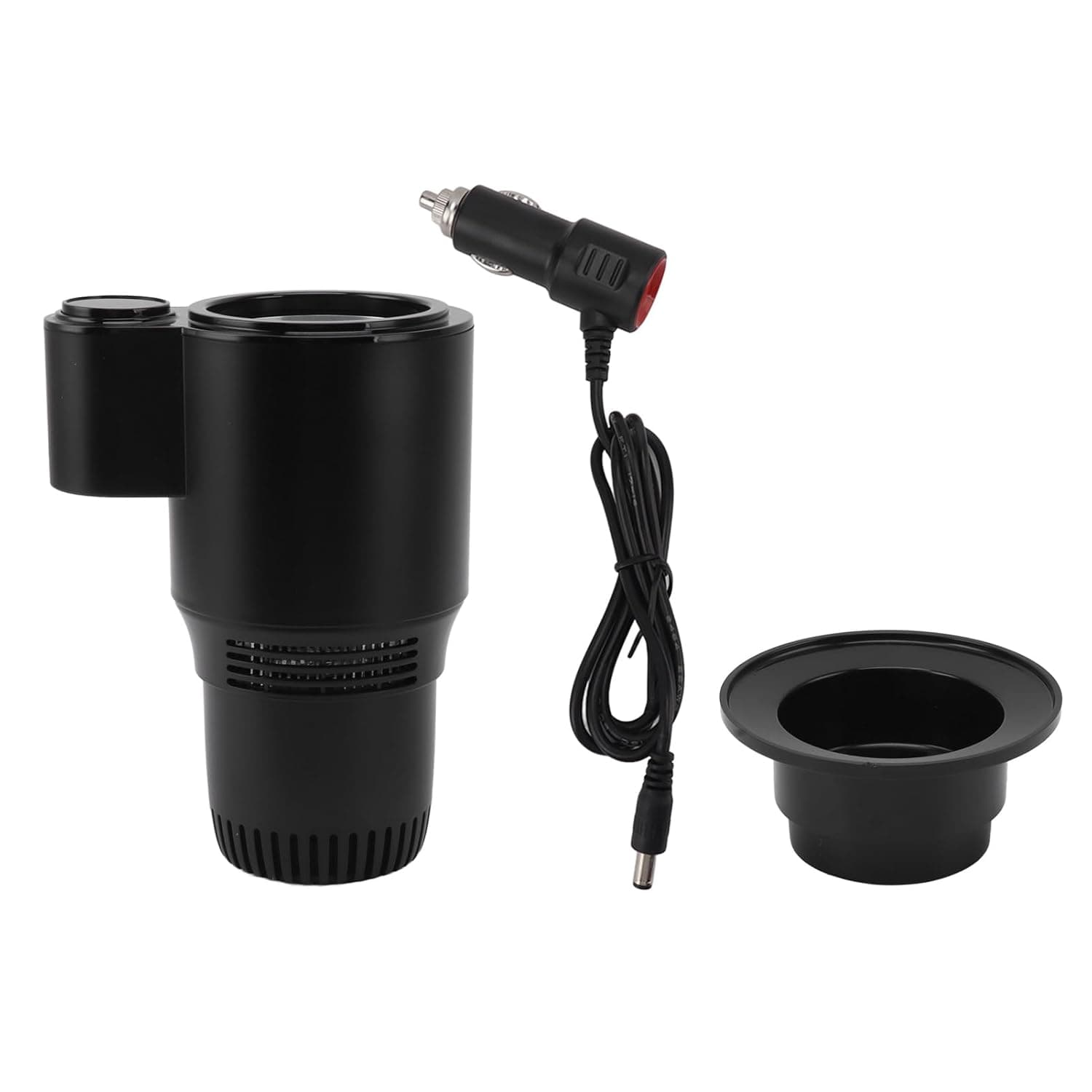 Car Cup Plus Cooler Heater, 12V Portable Heating Cooling Cup for Drinks, with ABS Aluminum Alloy Material, Protection Against Water
