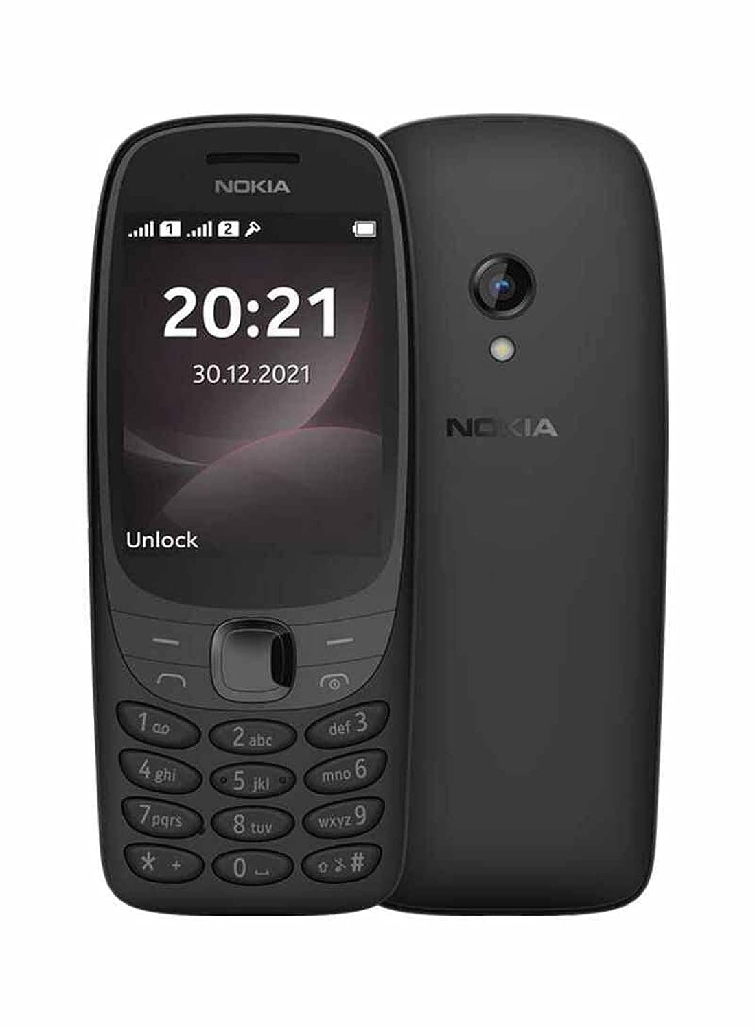 Nokia 6310 Mobile, Dual Sim, 8MB Internal Storage, 16MB Ram, 2G Network, Black