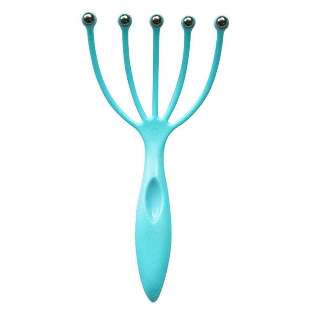 HANNEA® Head Massager for Scalp, 5-Finger Manual Massage Tool with Steel Roller Balls for Deep Relaxation, Stress Relief, and Enhanced Sleep Quality