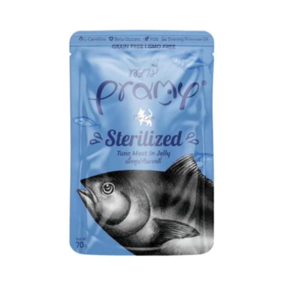 Sterilized Cat Wet Food with Tuna Meat in Jelly- 12 Pouches*70g
