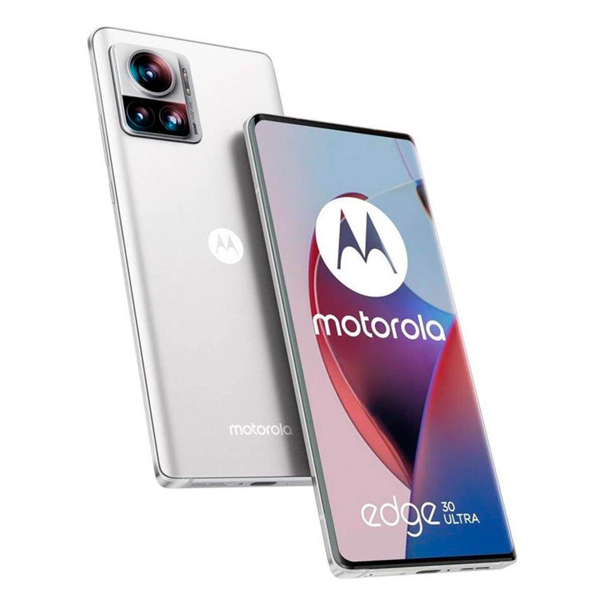 Motorola Edge 30 Ultra Dual-Sim 256GB ROM + 12GB RAM (GSM only | No CDMA) Factory Unlocked 5G SmartPhone (Starlight White) - International Version
