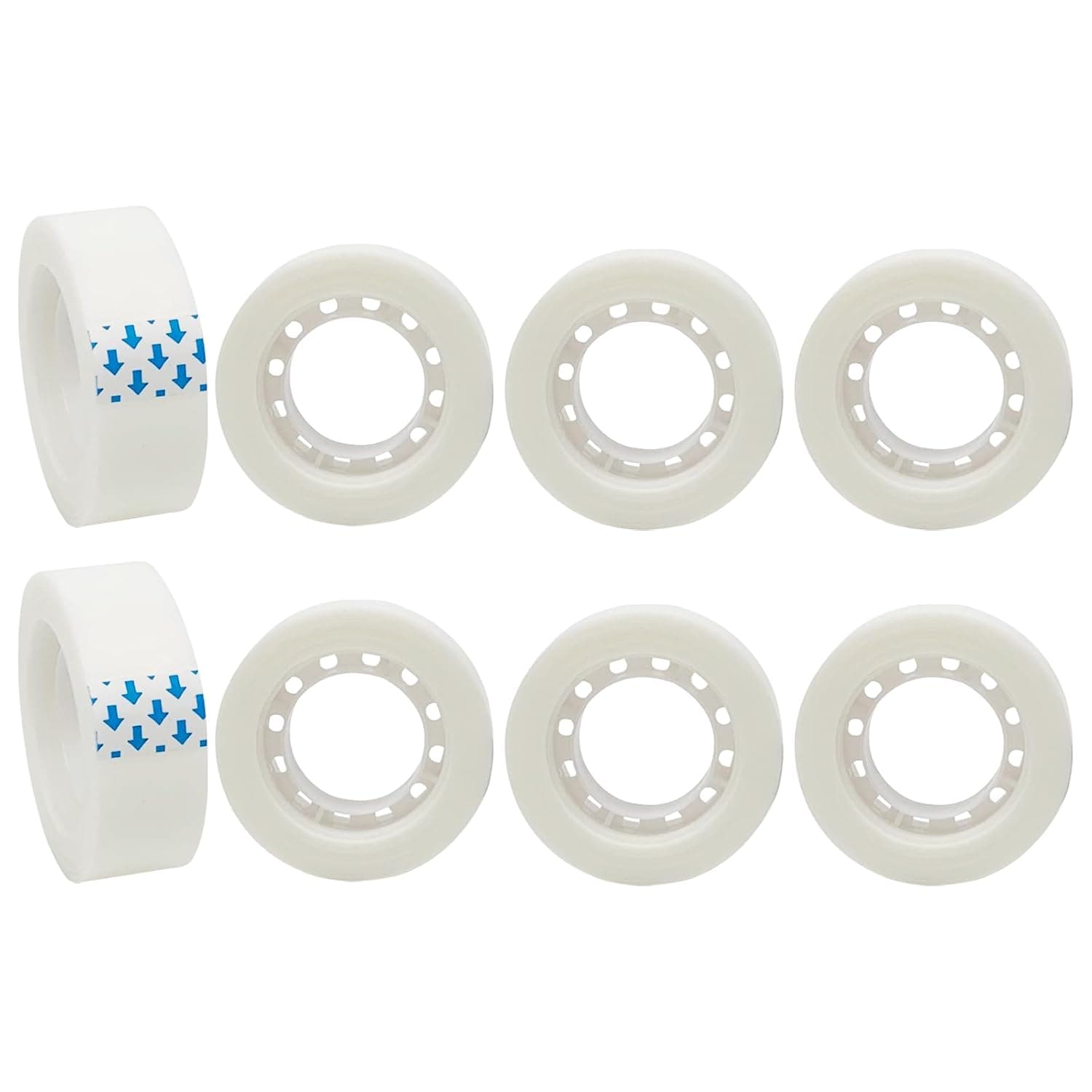 Ykimok 8 Rolls Easy-Tear Invisible Matte Tape Refills for Dispenser, 0.7-Inch Wide, 27.3 Yards Long, Perfect for Gift Wrapping, Crafts, Home, School, Office.