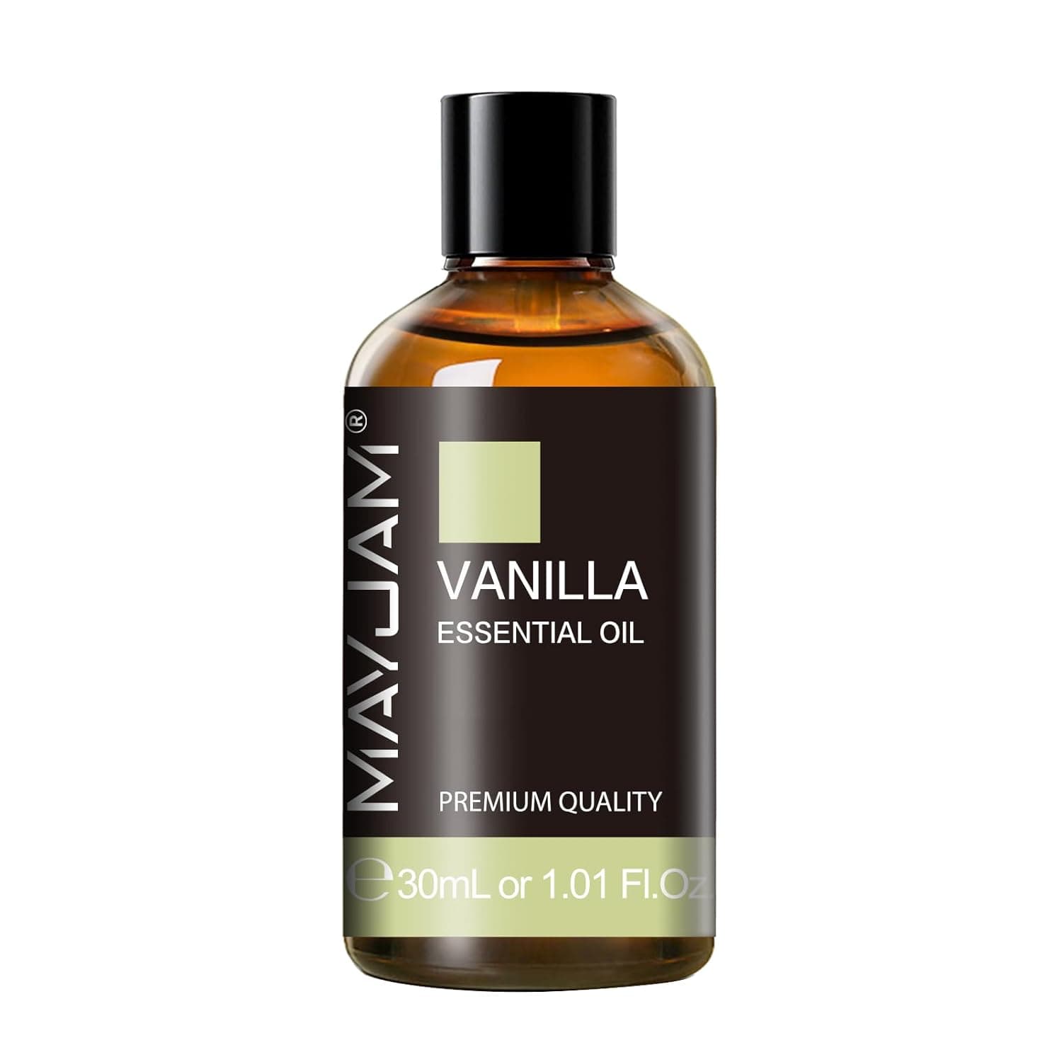 MAYJAM Vanilla Essential Oil 30ml/1.01fl.oz, Premium Vanilla Oils for Aromatherapy, Diffuser, Soap Making, Candle Making, Long Lasting Scents