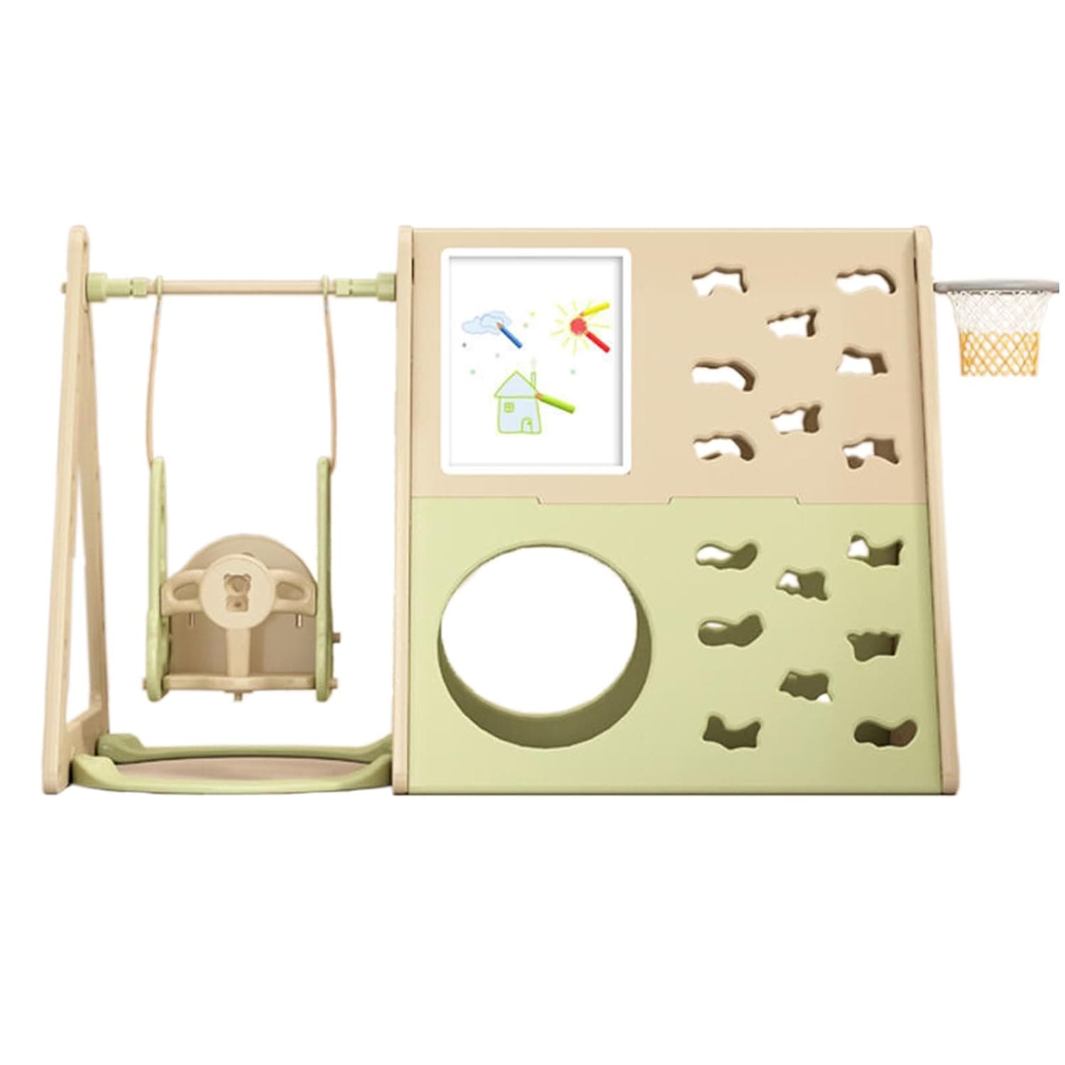 Baby swing combination home infant baby playground toys Laminated kindergarten Jungle gym indoor baby swing