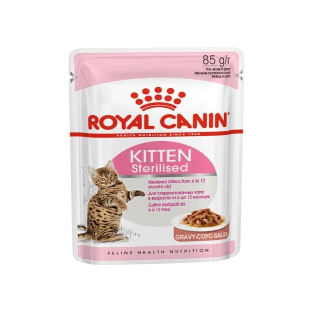 Royal Canin sterilized cat wet food, 12 packs