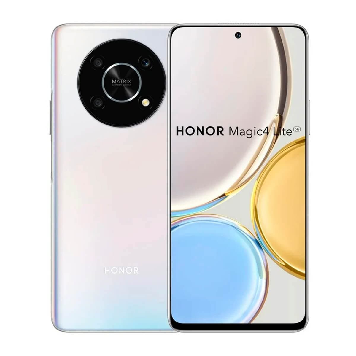 Honor Magic4 Lite 5G Dual-SIM 128GB ROM + 6GB RAM (GSM only | NO CDMA) Factory Unlocked 5G SmartPhone (Titanium Silver) - International Version
