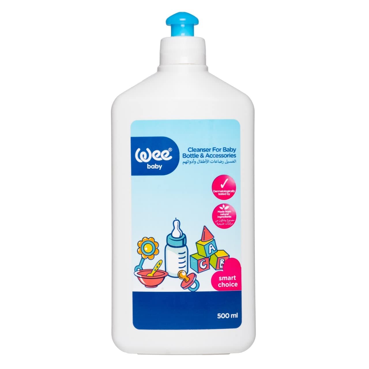 Wee Baby Natural Cleaner for Baby Bottles and Accessories, 500 ml