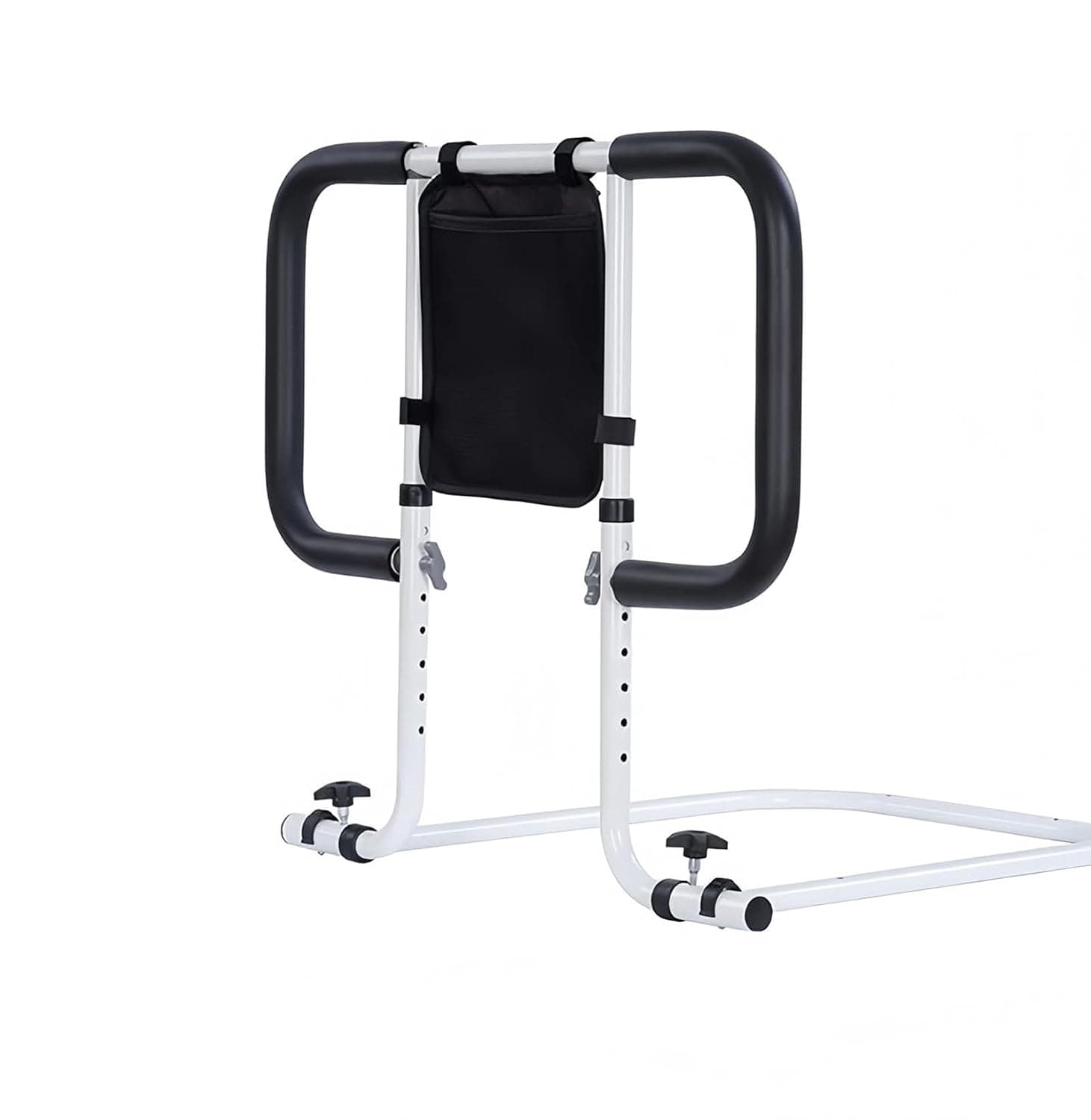 Bed Rails for Elderly, Foldable Safety Bed Assist Rail with Adjustable Height and Storage Pocket,Bed Grab Bar for Home Use​​ Seniors and Pregnant Women