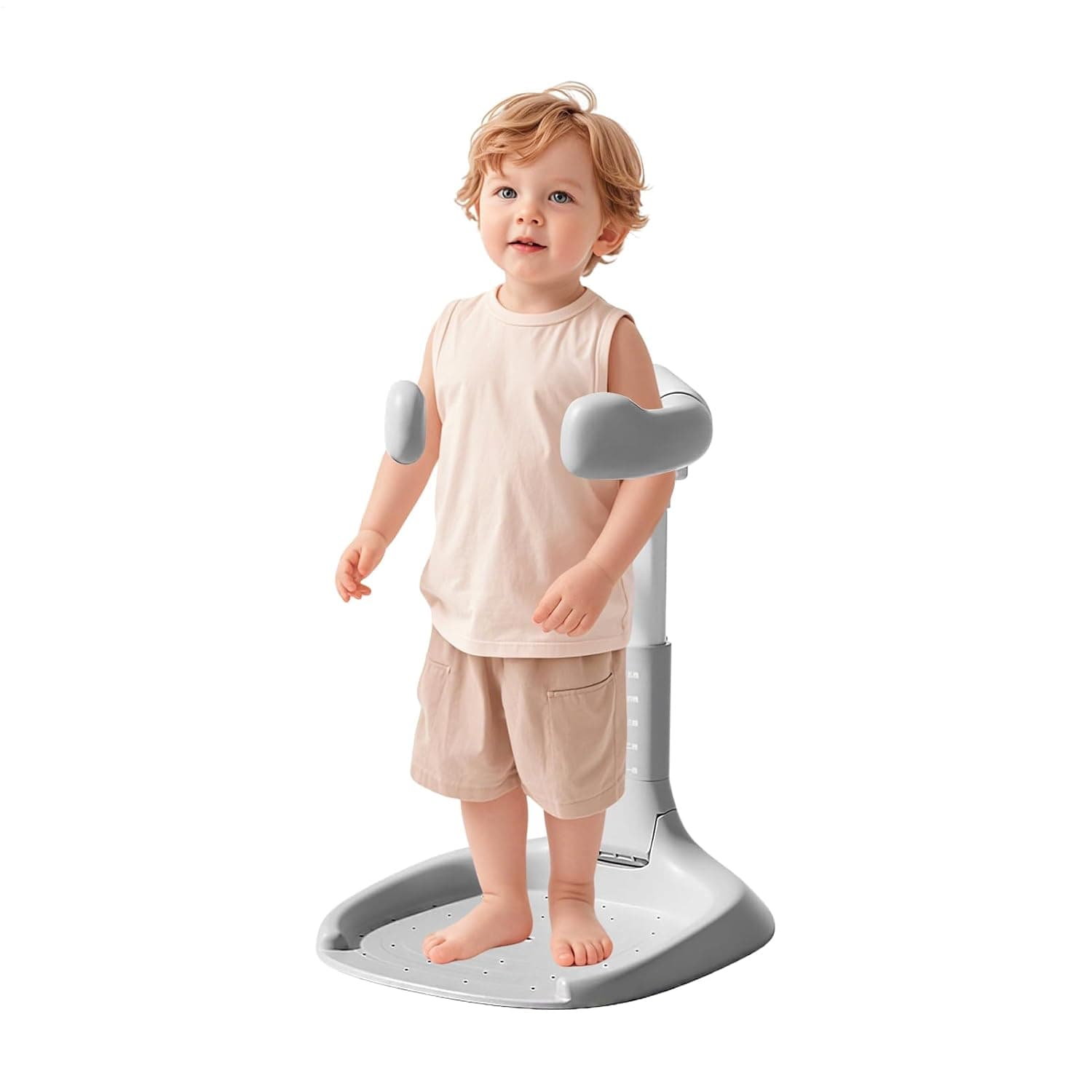 Shower Stand for Adjustable Bath Standing Support | Folding Safety Equipment with Armrest for 8-36 Months Boys Girls Preschoolers
