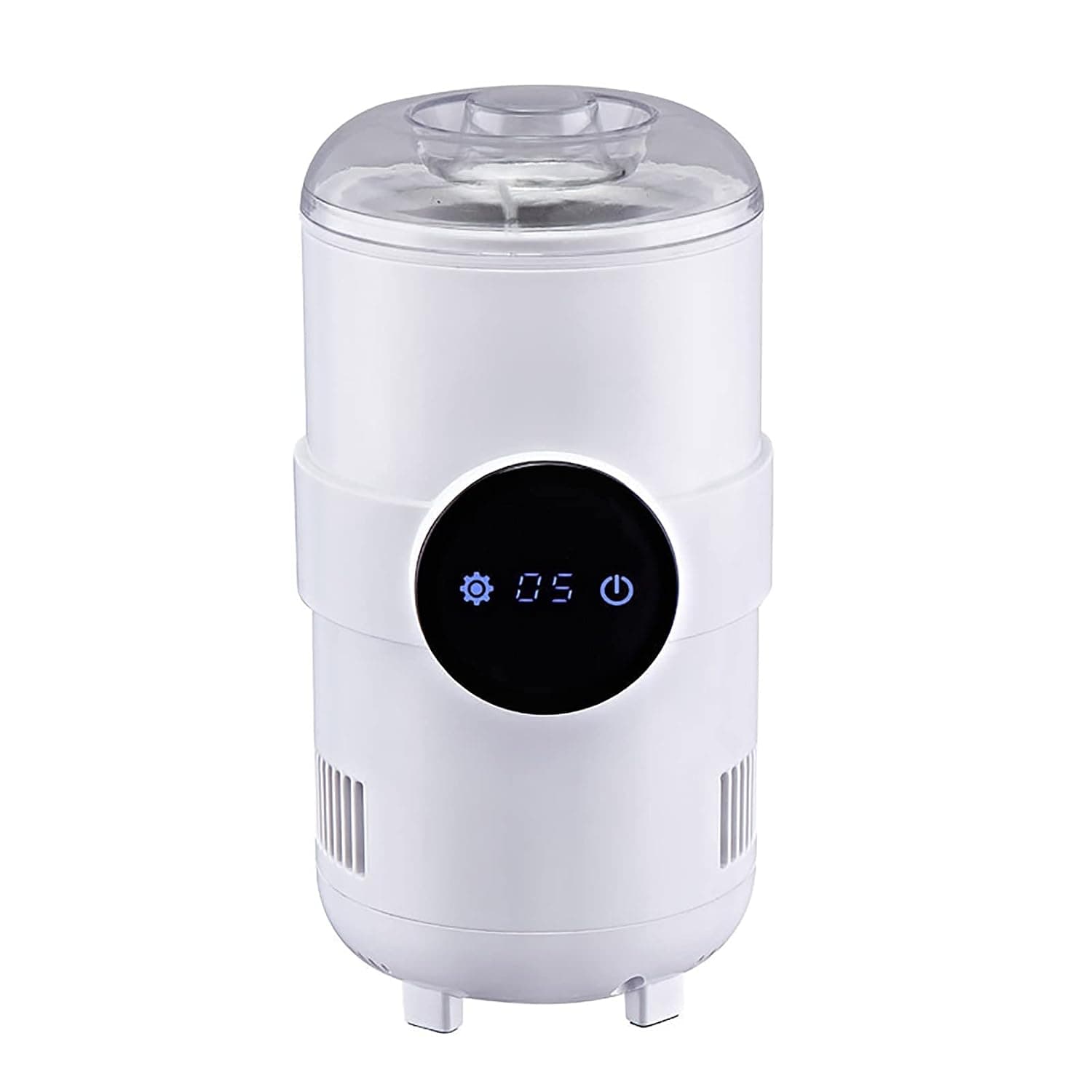 HiInn Cupcooler Quick Cooling Constant Temperature Heating Cup Home Milk Warmer Office Heating Iced Cold And Warm Cup Portable Refrigeration Cup (Color : White, Size : 22x12x12cm)