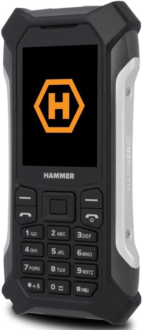 Hammer Patriot Plus Dual-SIM 128MB ROM + 64MB RAM (GSM Only | No CDMA) Factory Unlocked 3G GSM Cell-Phone (Black/Silver) - International Version