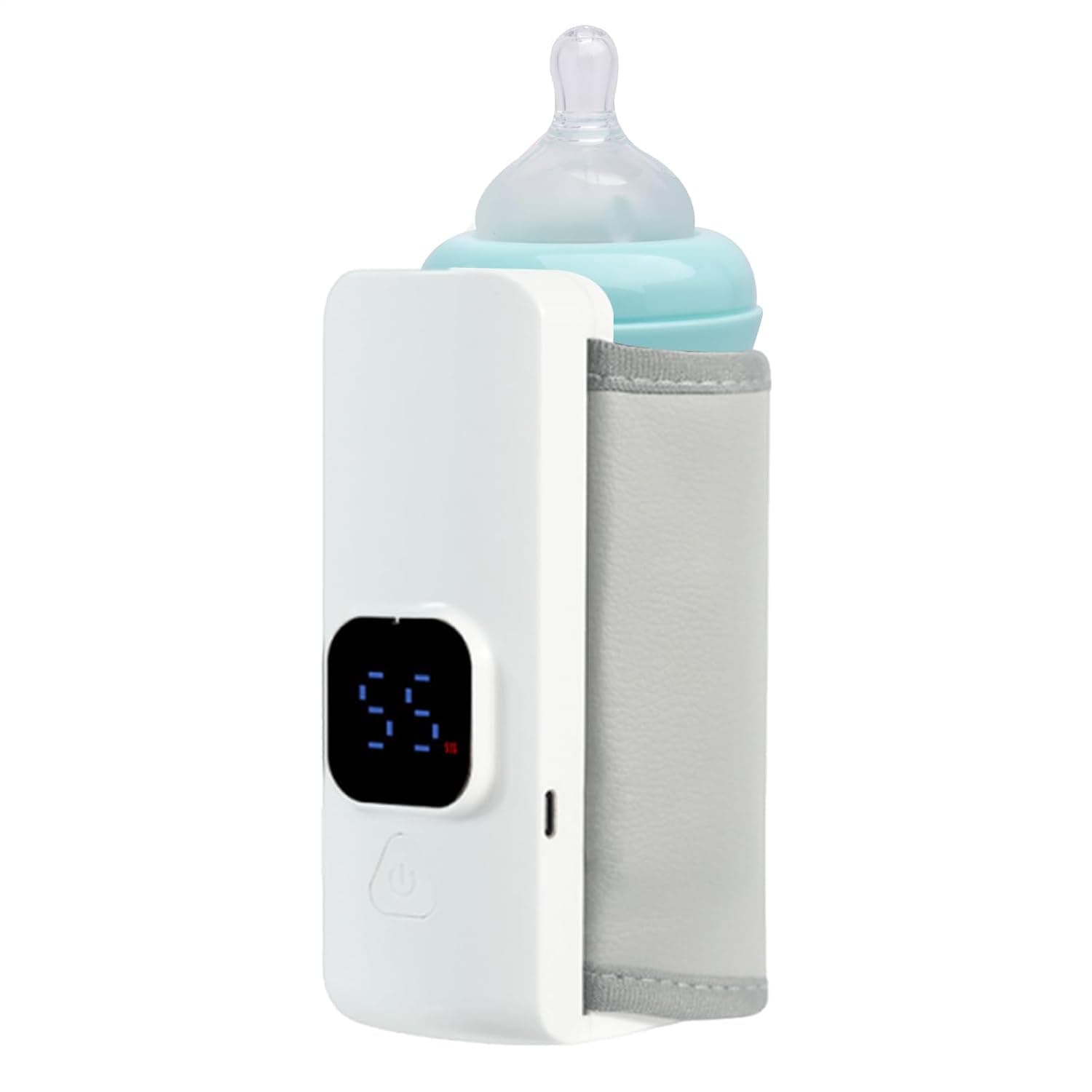Bottle Warmer Portable Battery-Powered Smart Display Supplies | Kids Milk Warmer for Breastmilk Night Morning Daily Winter Fall Home Outdoor Travel Shopping Walking Car