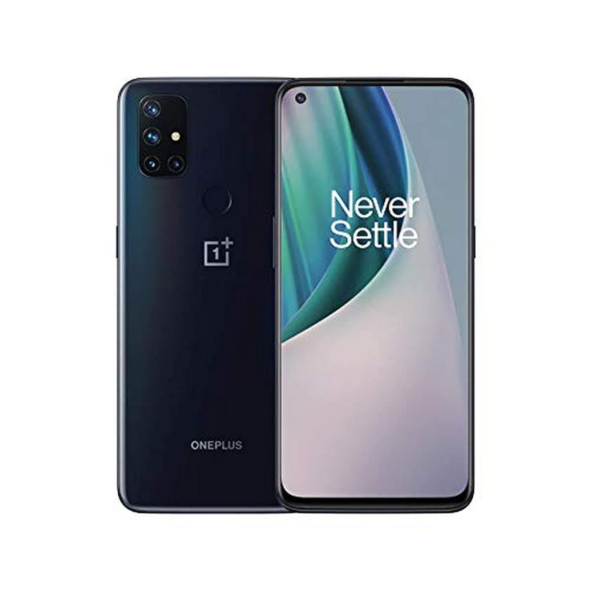 ONEPLUS Nord N10 5G 6GB 128GB Smartphone 6.49" Screen 90Hz Display, Snapdragon 690, Dual SIM GSM Unlocked, 64MP Quad Camera, NFC, Global Version (Midnight Ice)