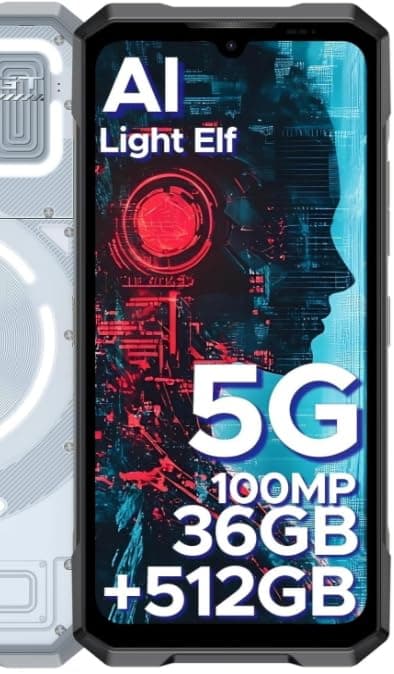 Blade GT Ultra 2025 Rugged Smartphone 5G, LED Light Effect, 36GB+512GB LPDDR5 Rugged Phone, Dimensity D7300, 120Hz 6.72", 100MP AI Camera 10.5mm Ultra-thin Android 14 Mobile Phones NFC WIFI 6