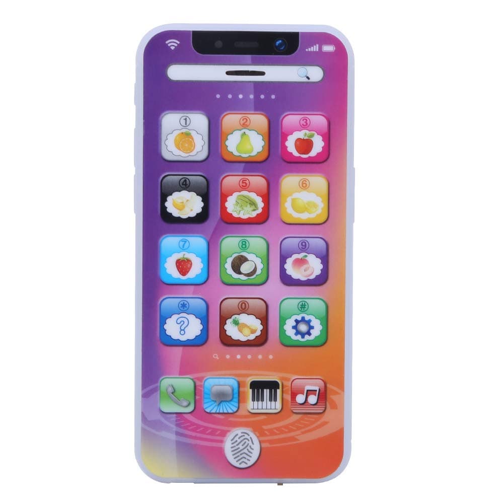 Remote Control Baby Phone, Light Music Cellphone Birthday Gifts Smartphone Toys Child's Interactive Cell Phone Simulated Mobile Phone Toy for Home()
