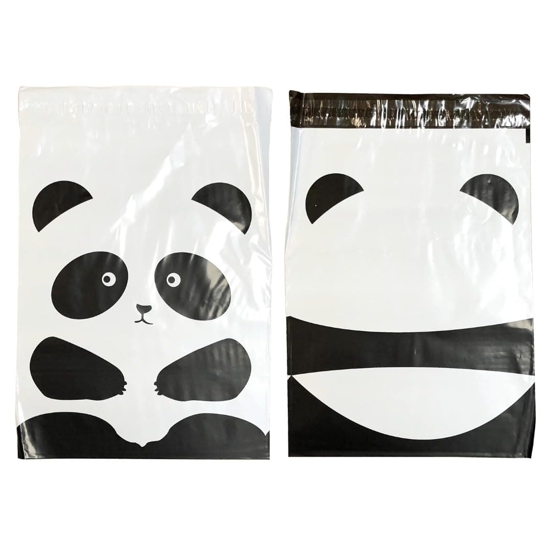 50x Designer Poly Mailer Bag Mailing Postal Bags Gifts Shipping Wrapping Design Pattern Envelope For Mail(Panda)