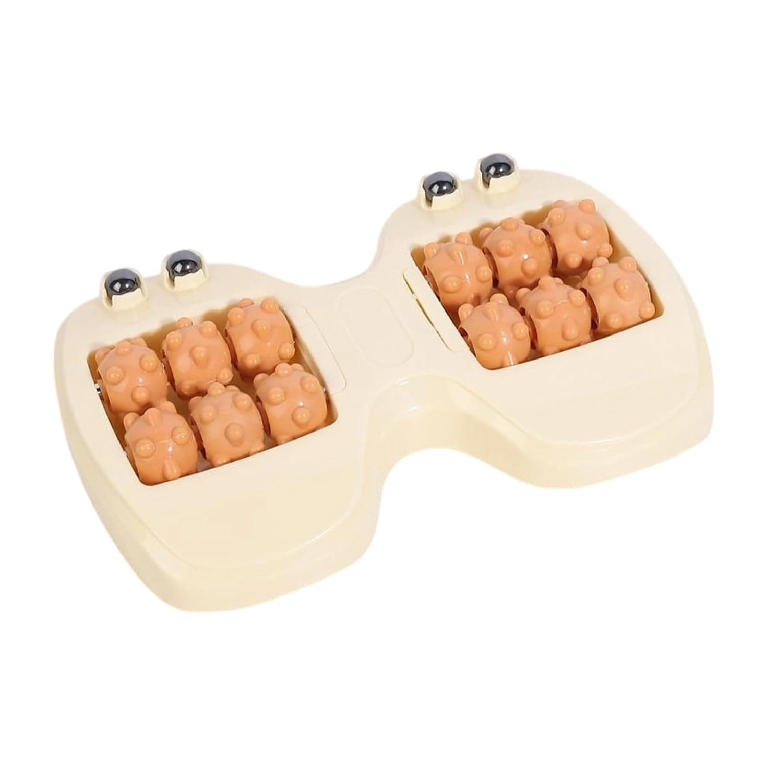 Foot Massage Roller Magnetic Beads Double Massage Tool Portable Arch Sole | Foot Massager Tool Double Muscle Relaxation Ergonomic Portable Sole Massage Foot Care Relaxation for Home Travel Daily W
