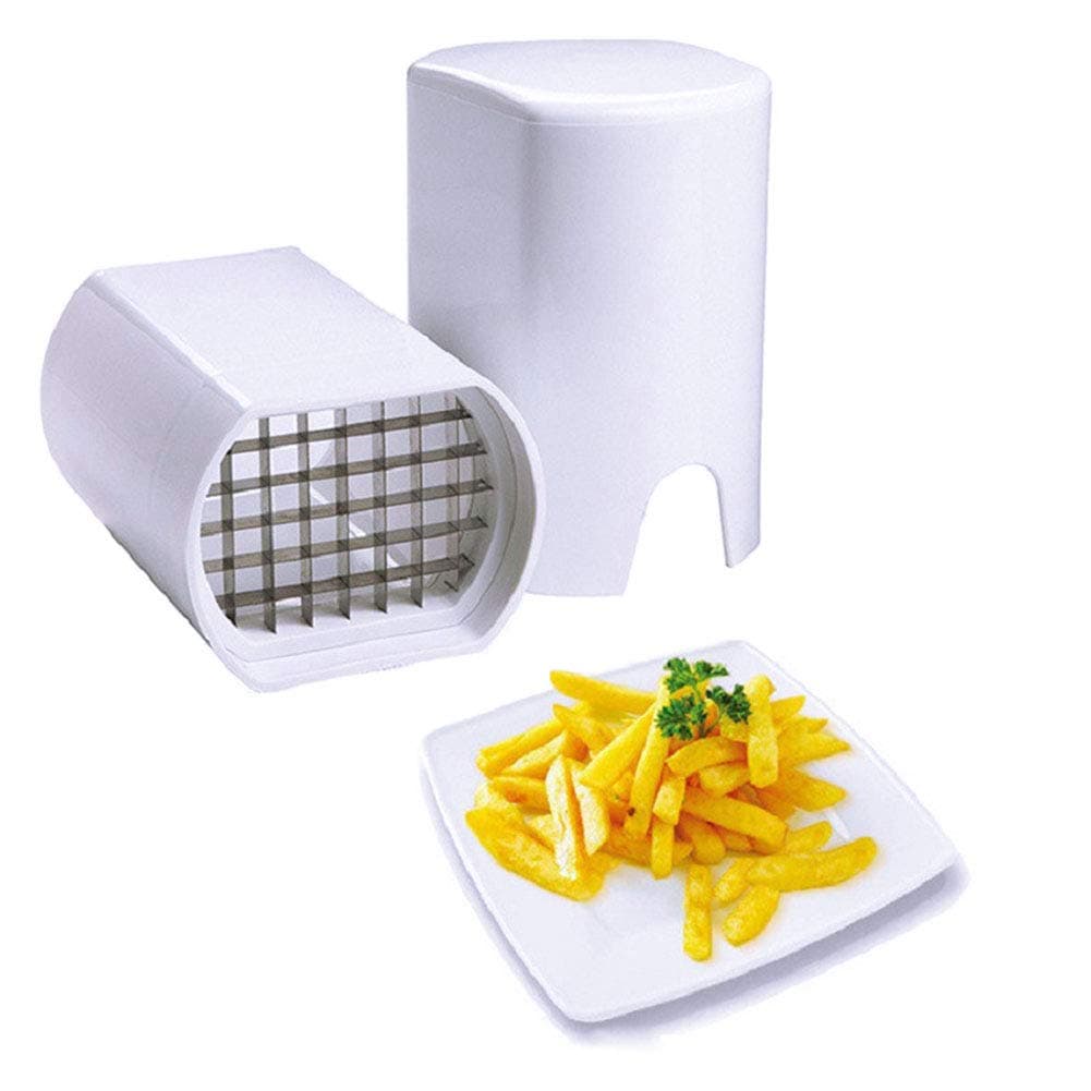 Potato Chipper, Household Kitchen Tool for Vegetable Fries, Heavy Duty Stainless Steel Potato Cutter with Comfort Grip, Clean Slicer