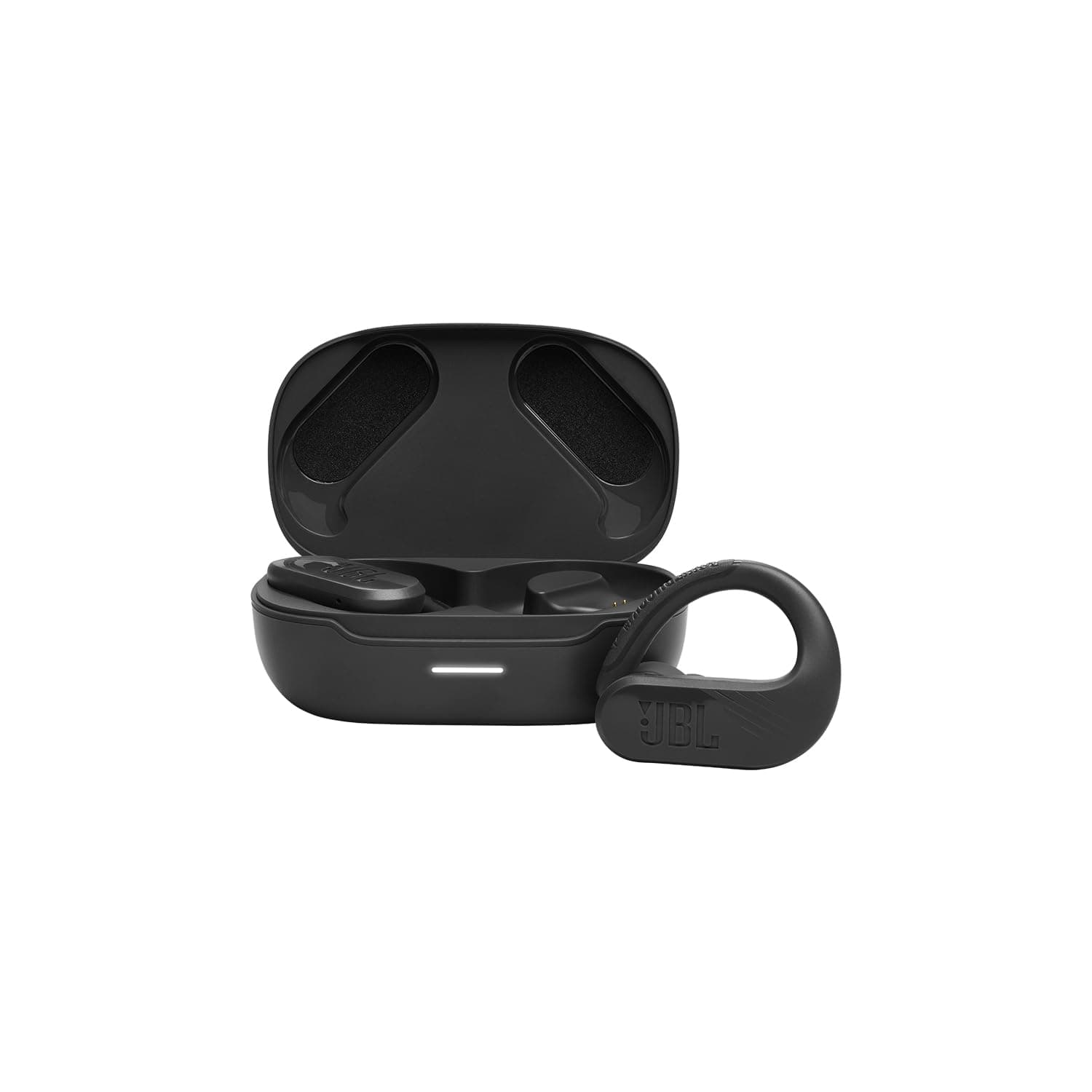 JBL Endurance Peak 3 Dust and Water Proof True Wireless Active Earbuds, JBL Pure Bass Sound, 50H Battery Hours, 4-Mic Technology, Powerhook Design - Black, JBLENDURPEAK3BLK, Standard