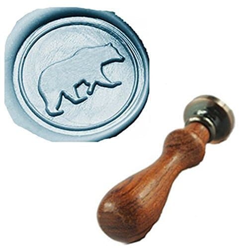 Vintage Cute Bear Wax Seal Sealing Stamp Embellishment Wedding Invitation Card Snail Mail Gift Wrapping Wine Package Great Christmas Gift Idea Animal Wax Seal Stamp Set