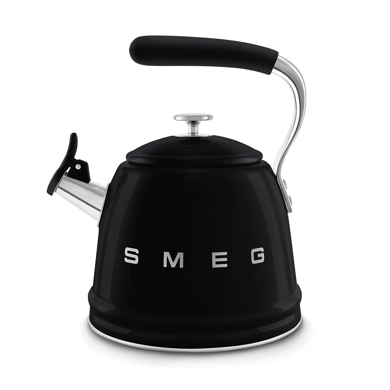 SMEG Retro Stovetop Whistling Kettle – 2.4Q (Black)