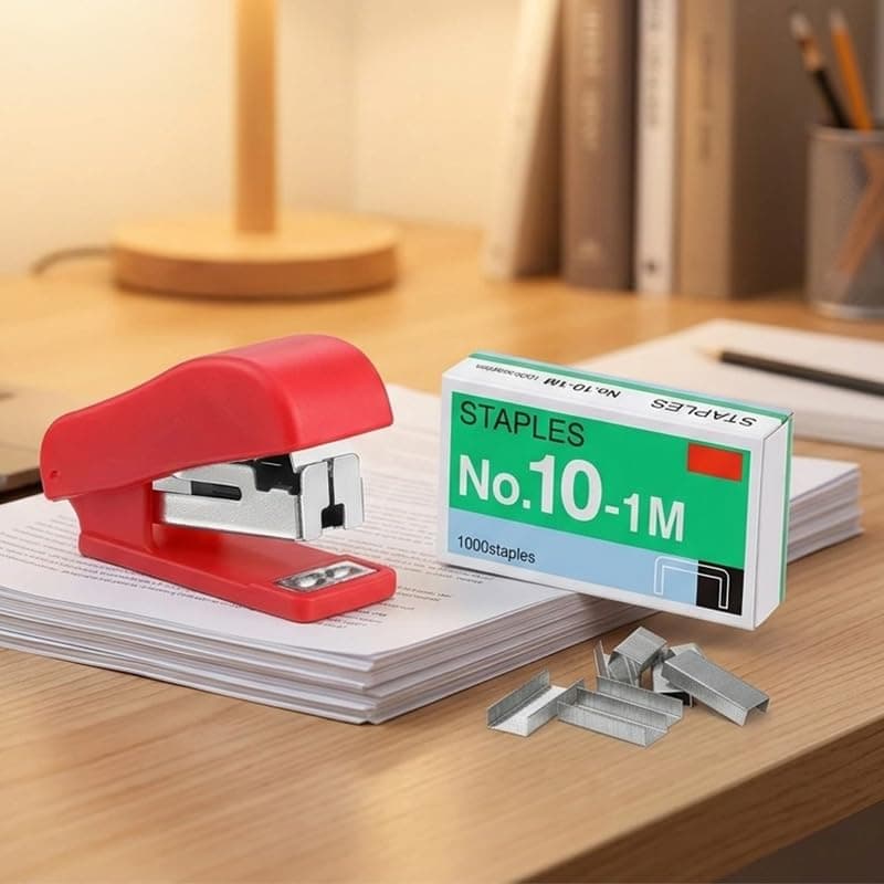 Mini Stapler with Staples Set, Portable Small Handheld Stapler for Office School and Home Desktop Paper Binding
